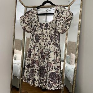 House of Harlow 1960 “Ozzie” ivory baby doll dress